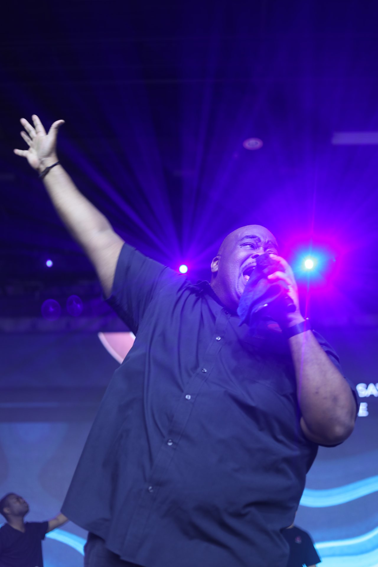 Eddie James on stage