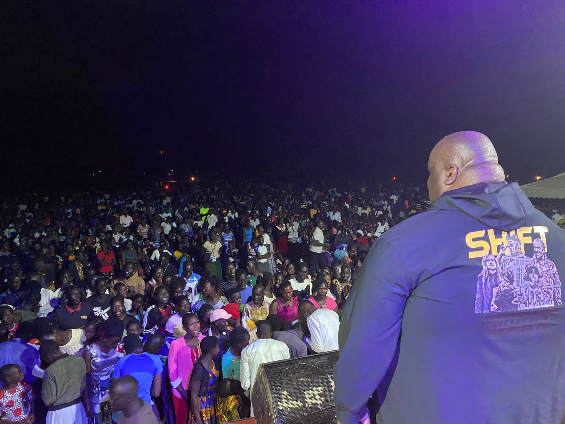 Eddie James ministering in Africa